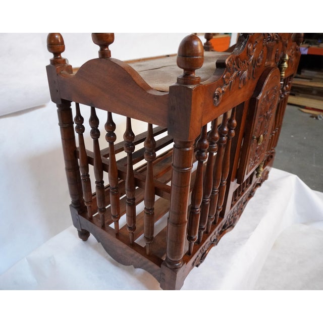 Antique Cherry Carved Provençal Bread Pannetière Shelf For Sale - Image 9 of 18