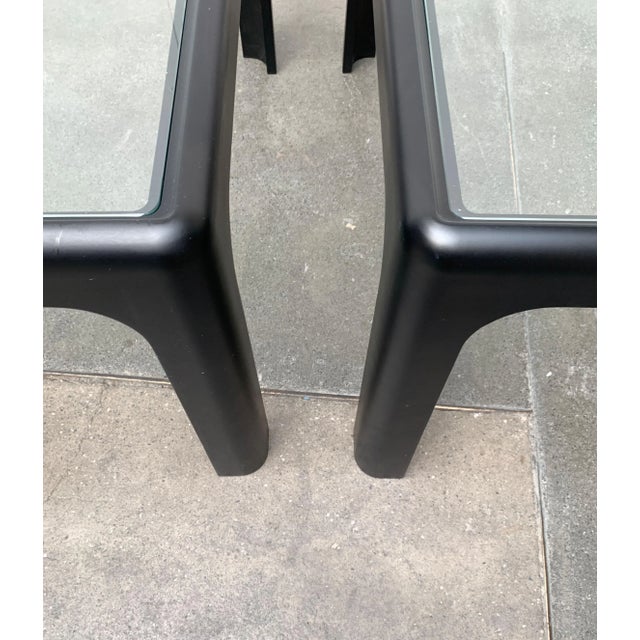 Mid-Century Space Age Coffee Table in Glass by Peter Ghyczy for Horn Collection, 1960s, Set of 2 For Sale - Image 10 of 18