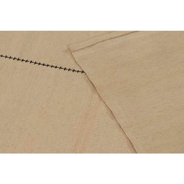 Rug & Kilim’s Contemporary Kilim With Geometric Design in Beige & Black For Sale - Image 9 of 9