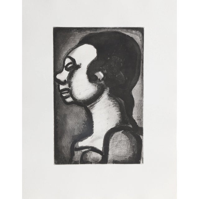 French Georges Rouault, "Femme Hideuse From the Reincarnations Du Pere Ubu", French Expressionist Print For Sale - Image 3 of 3