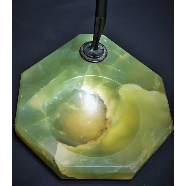 Art Deco Bronze and Green Agate Sculptural Vide Poche, ca. 1920s For Sale In New York - Image 6 of 7