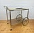 Vintage Brass and Glass Bar Cart, 1960s For Sale - Image 4 of 11