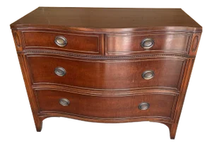 Drexel Federal Style Transitional Mid 20th Century Dresser 4-Drawer