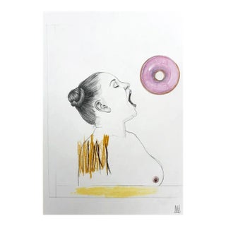 Mateo Andrea, Golosina, 2017, Mixed Media on Paper For Sale