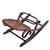 Victorian Thonet No.7001 rocking chair foot stool featuring an elegant, sculptural frame crafted from warm-toned bentwood...