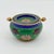Green Mid-Century Cloisonné Enamel Revolving Ashtray in Green & Cobalt For Sale - Image 8 of 8