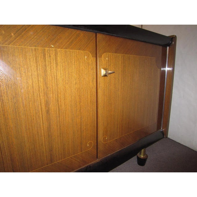 1960s Mid-Century Modern French Long Low Credenza For Sale - Image 10 of 13