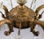 Vintage Maison Jansen Gilt Brass and Crystal Chandelier For Sale - Image 10 of 13