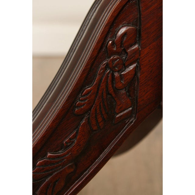 Georgian Style Banded Mahogany Octagonal Table Base For Sale - Image 12 of 13