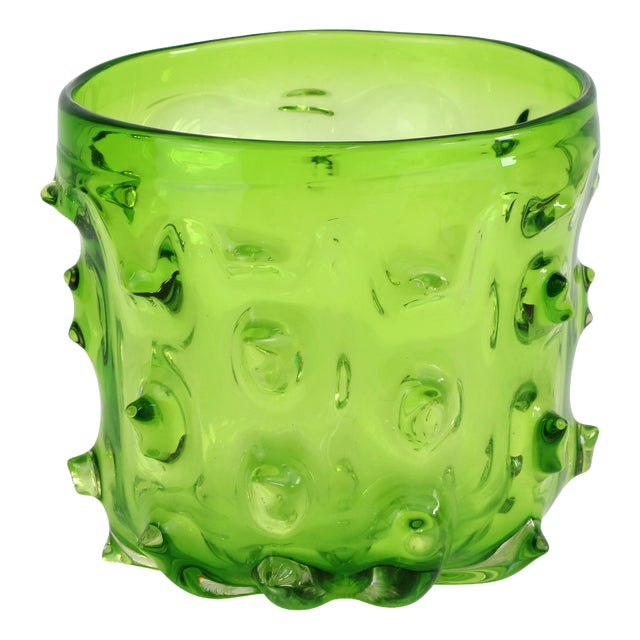 Vintage Italian Sculptural Vase in Murano Glass, 1970s For Sale