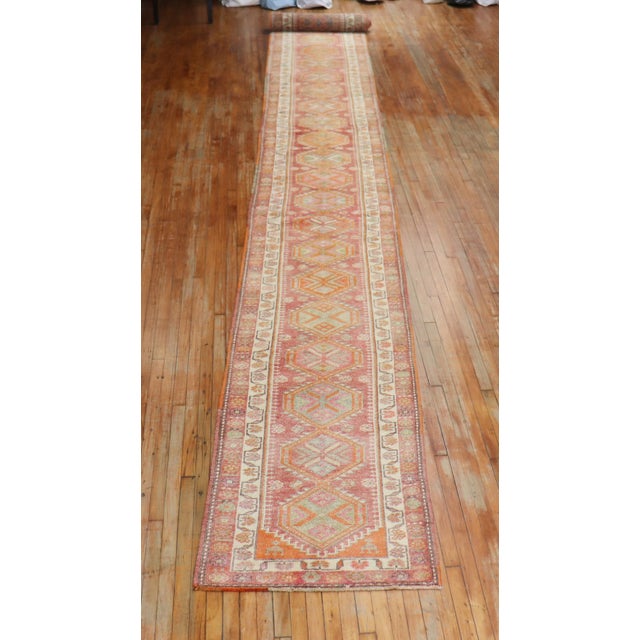 Vintage Rare Turkish Long Runner - 2'11" x 30'1" For Sale - Image 9 of 10