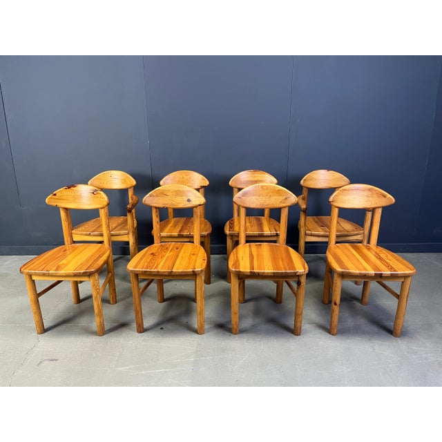Vintage Pine Dining Chairs, 1980s, Set of 8 For Sale - Image 11 of 11