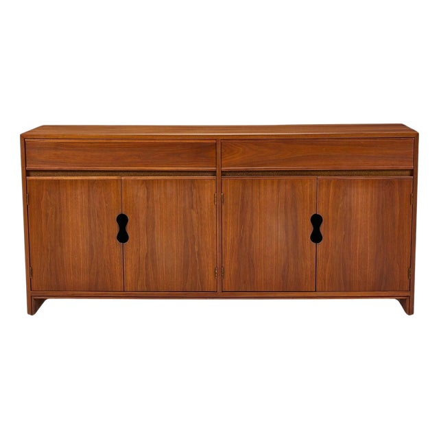 1950s Keyhole Credenza Likely Designed by Brown Saltman For Sale