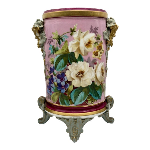 Antique French Porcelain Jardiniere For Sale