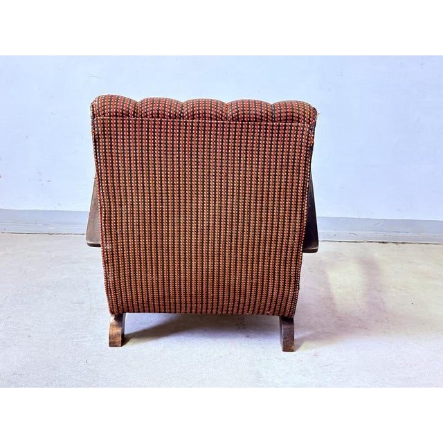 1940s Vintage Lounge Chair by J. Halabala, 1940s For Sale - Image 5 of 7