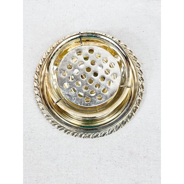 Traditional Vintage Oneida Silver-Plated Flower Frog For Sale - Image 3 of 6