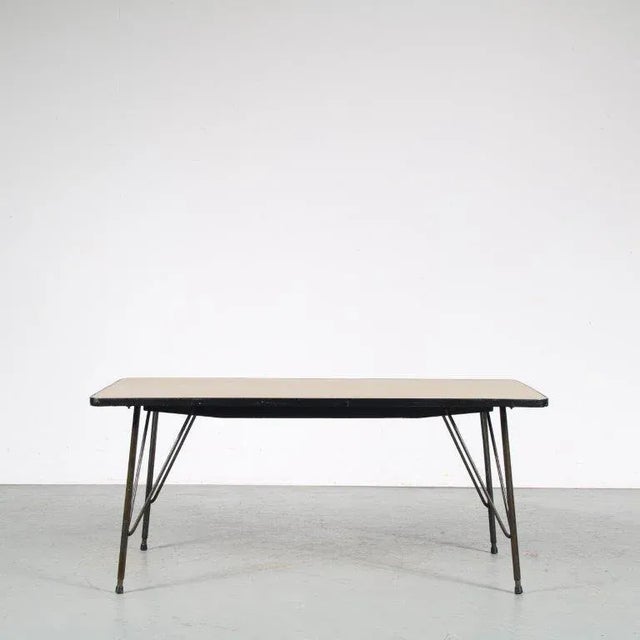 Adjustable Dining or Coffee Table by Rudolf Wolf for Elsrijk, Netherlands, 1950s For Sale - Image 3 of 14