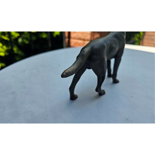 1970s Vintage German Brass Shepherd Figurine, 1960s For Sale - Image 5 of 7