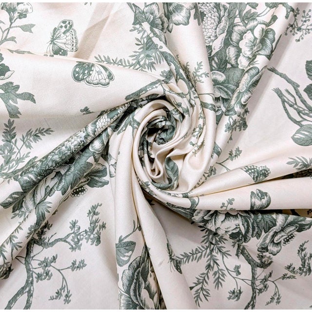 2000 - 2009 Vintage Kingsway "Hamilton" Floral Cotton After Ralph Lauren's Ashfield Fabric- 5 Yards For Sale - Image 5 of 10