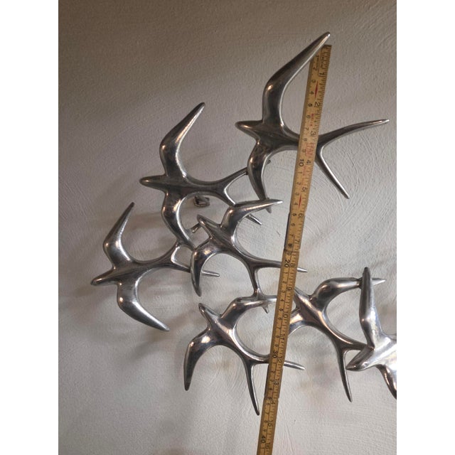 Curtis Jere, Birds in Flight Wall Sculpture, 1979, Aluminum For Sale - Image 6 of 8