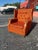 Wood Mid Century Wingback Armchair For Sale - Image 7 of 9