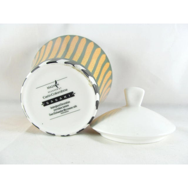 1990s Sasaki Mazarin Citrine Creamer and Sugar Bowl For Sale - Image 4 of 8