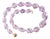 Natural Bolivian Carved Ametrine Beaded Necklace With 14k Gold Clasp For Sale