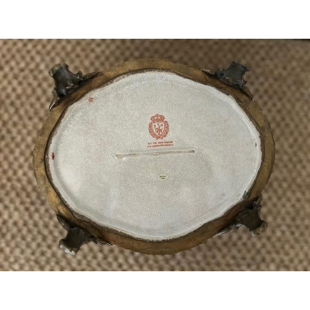 Chinoiserie Fine Porcelain Cachepot With Ormolu For Sale - Image 3 of 9