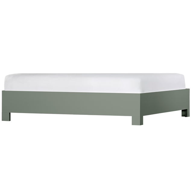 Dark Green Silas Standard Bed King - Evergreen For Sale - Image 8 of 12