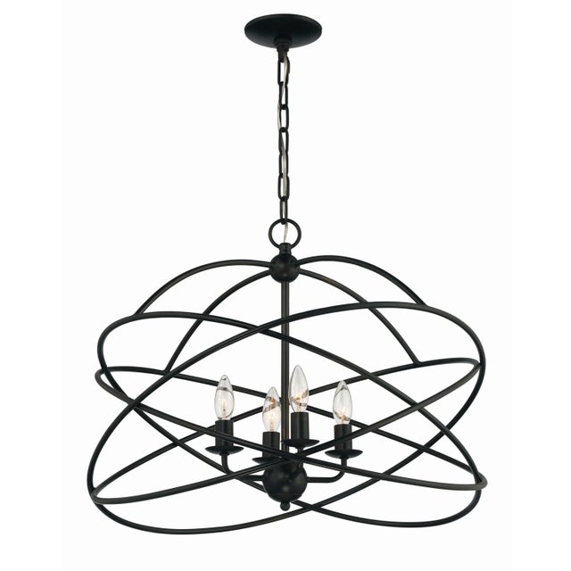 Modern Anson 4-Light Contemporary Statement Chandelier For Sale - Image 3 of 9