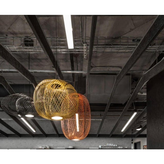 Anwar T 30 Graphite Mate Suspension Lamp by Stephen Burks for Parachilna For Sale - Image 11 of 12
