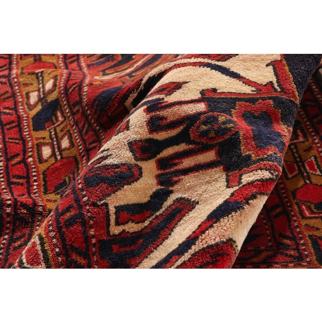 Vintage Persian Heriz Rug Runner, 04'01 X 10'10 For Sale In Dallas - Image 6 of 10