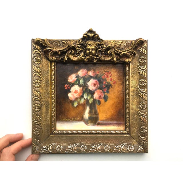 Hello, My name is Valeriya Serova, I am a professional artist. This is my original FRAMED painting "wonderful bouquet of...