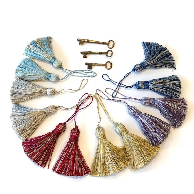 Petite Turquoise Tassels a Pair Chairish