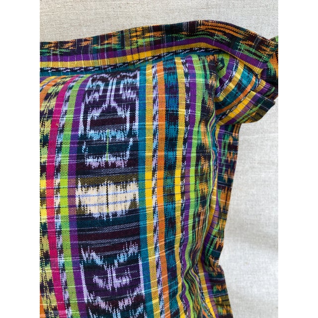 Contemporary Guatemalan Multicolored Pillow For Sale - Image 3 of 4