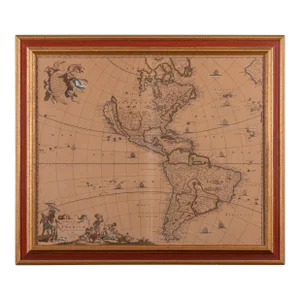 Frederik De Wit Map of the Americas, 1680