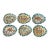 Vintage Mid-Century Italian Majolica Animal Plates - Set of 6 For Sale