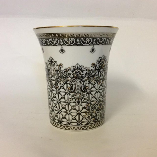 Marqueterie Vase by Rosenthal for Versace For Sale - Image 3 of 6