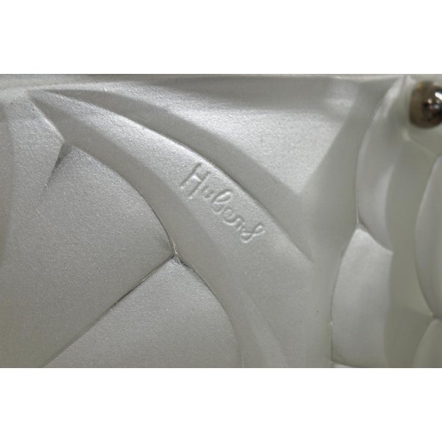 Silver French Art Deco Pendant Light by Francis Hubens & Degue 1930 France For Sale - Image 8 of 8