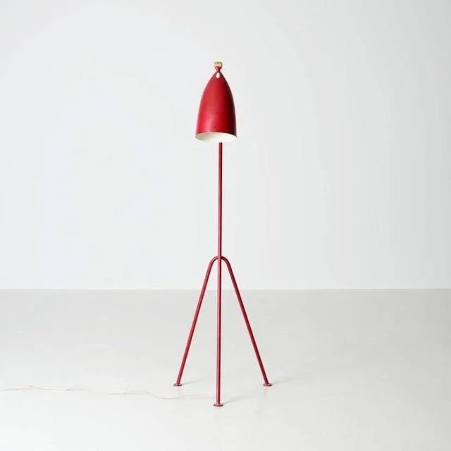 This early Grasshopper floor lamp was designed by Greta Magnusson-Grossman for Bergboms, Malmo, circa 1950. This is model...