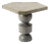 Dorothy Sculptural Concrete and Maple Side Table For Sale