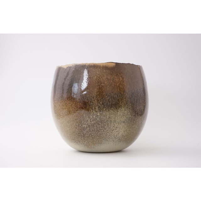 1980s Large Studio Ceramic Bowl by Sabine Jeck, 1980s For Sale - Image 5 of 13