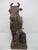 Kamadhenu Wooden Cow & Calf Rustic Hand Carved India Hindu Folk Art Sculpture For Sale - Image 10 of 11