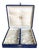 Silver-Plated Metal Knife Rests in Box from Silversmith Sfam, Croix, France, 1960s, Set of 12 For Sale