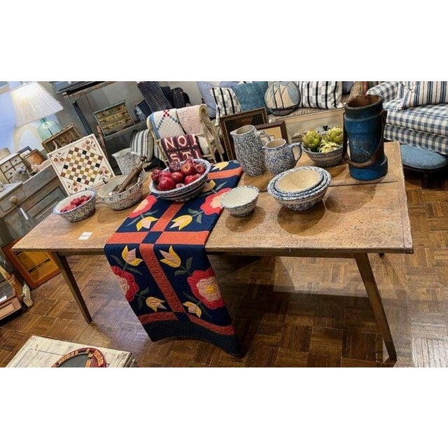 Wood 1870's Harvest Table From Pennsylvania For Sale - Image 7 of 7