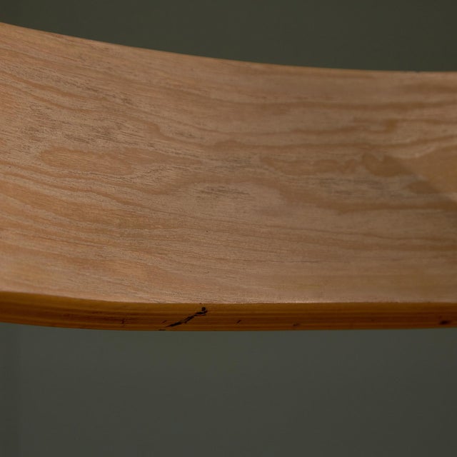 Italian Wooden and Wicker Chair, 1960s For Sale - Image 8 of 15