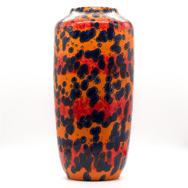 Mid-Century Modern Model 517-45 Fat Lava Floor Vase from Scheurich Keramik, West Germany, 1970s For Sale - Image 3 of 11