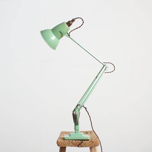 An original anglepoise lamp by herbert terry and sons, model 1227, a design classic table lamp with a cast metal 2 tier...