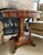Brown Rho Mobili D’Epoca Italian Burlwood & Marquetry Game Table With Custom Glass Top For Sale - Image 8 of 17