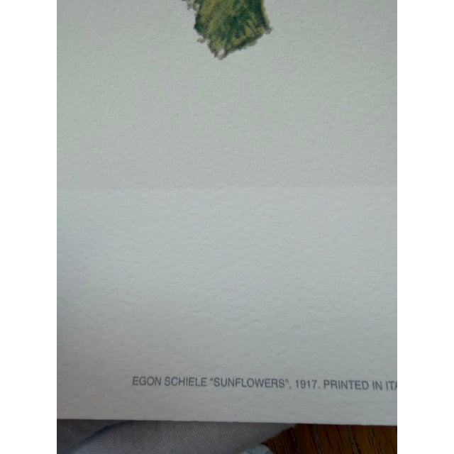 Egon Schiele (1890-1918), Sunflowers, 1917, Printed in Italy For Sale - Image 4 of 12